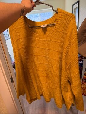 Cabi Mustard Yellow Knit Sweater - Women's Cozy Pullover